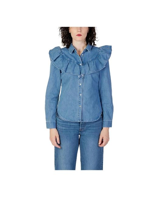 Denim Shirts di ONLY in Blue