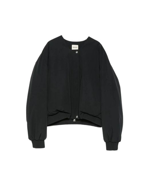Khaite Black Bomber Jackets