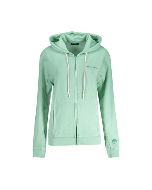 North Sails Zip-Up Hoodie Relaxed Fit in het Green