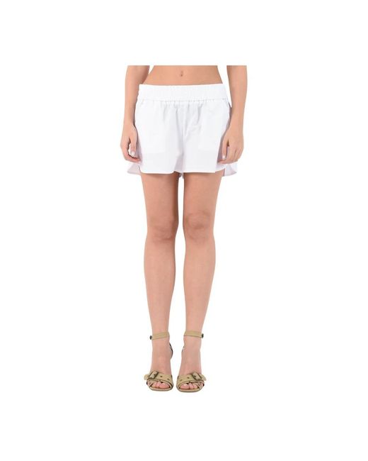 Dondup White Short Shorts