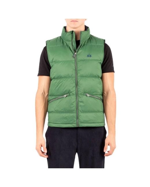 La Martina Green Waistcoats for men