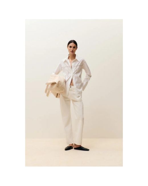 Closed Blusa in het White
