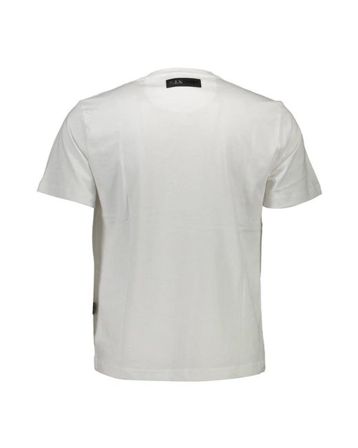 Philipp Plein Fitness ,Wit ,Katoen Short Sleeve T-Shirt in het Blue voor heren