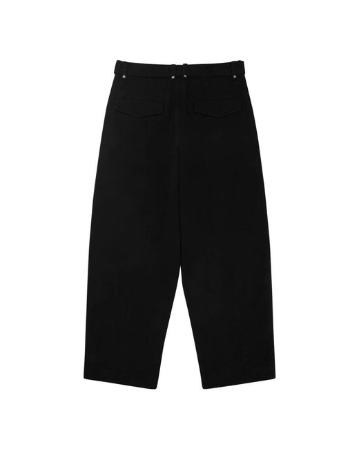 Wide Trousers Entire studios de color Black