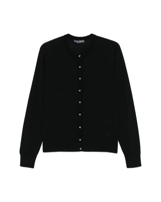 Dolce & Gabbana Truien & Vesten ,Zwart ,Stijlvolle Cardigan Met Fxv 05Zjcvxfn 0000 in het Black