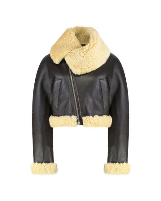 Jacquemus Black Leather Jackets