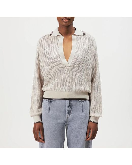 Drykorn Gray V-Neck Knitwear