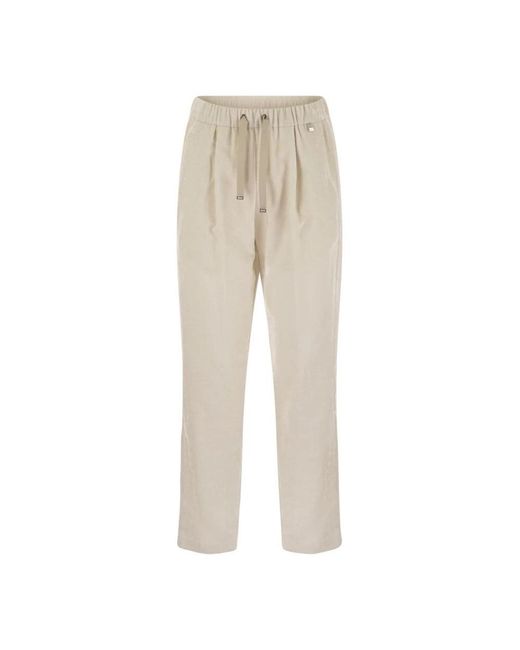 Straight Trousers Herno de color Natural