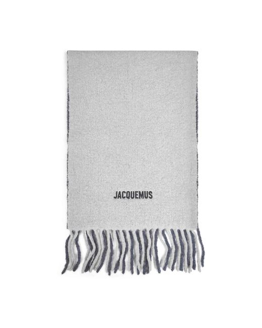 Jacquemus Gradient-Effect Alpaca Wol Sjaal in het Gray voor heren
