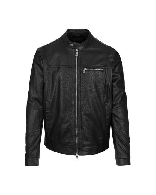 Peuterey Leather Jackets in Black für Herren