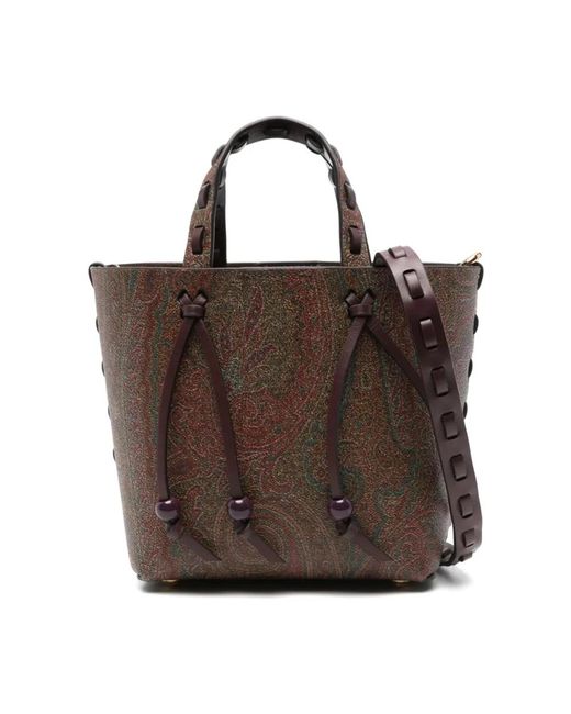Etro Brown Shopping Bags