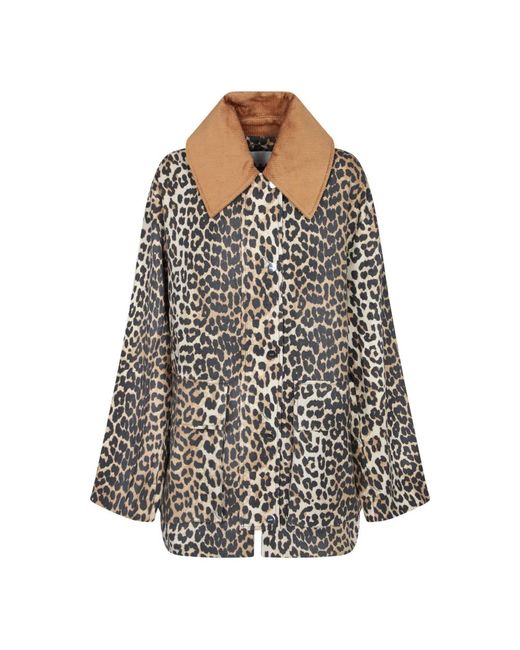 Ganni Brown Light Jackets