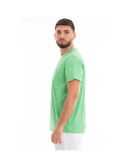 Lacoste Rundhals t-shirt in Green für Herren