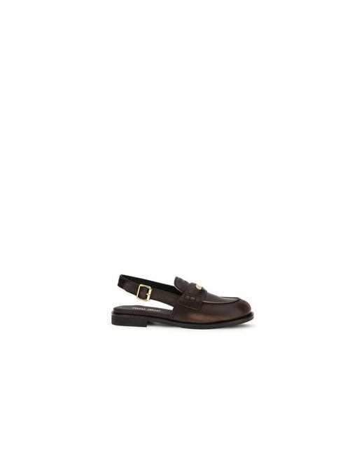 Miu Miu Black Loafers