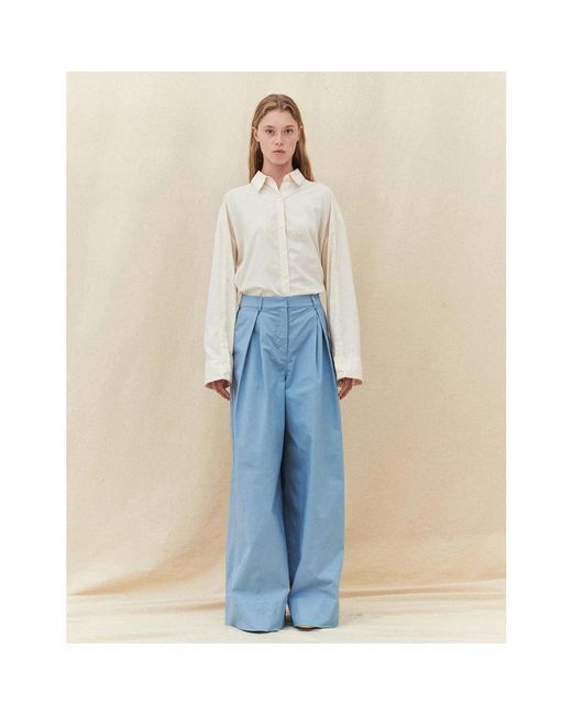 THE GARMENT Blue Wide Trousers