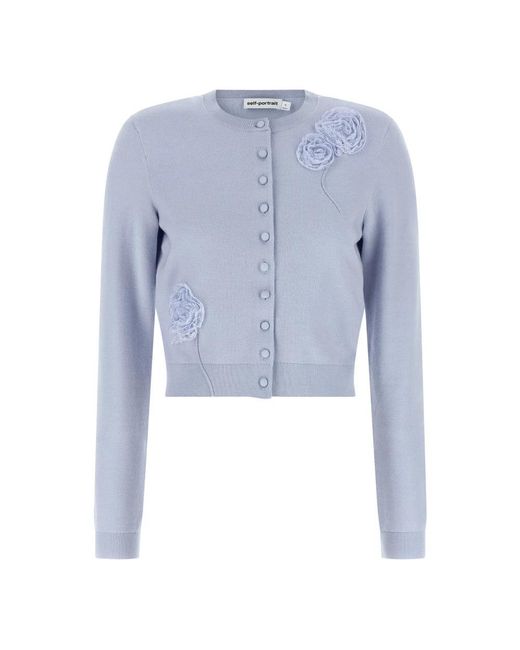 Cardigans Self-Portrait de color Blue