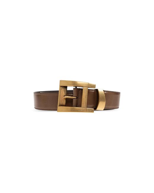 Versace Leren Riem 4 Cm in het Brown voor heren