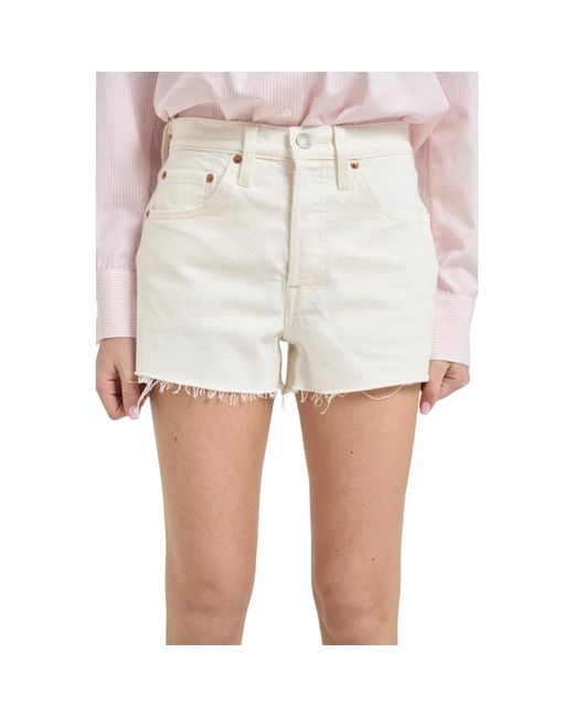 Levi's 501 Shorts in het Natural