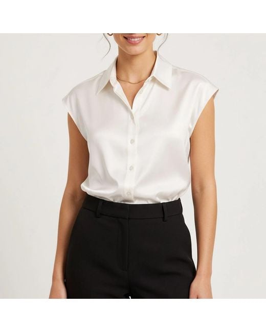 Shirts Sand de color White