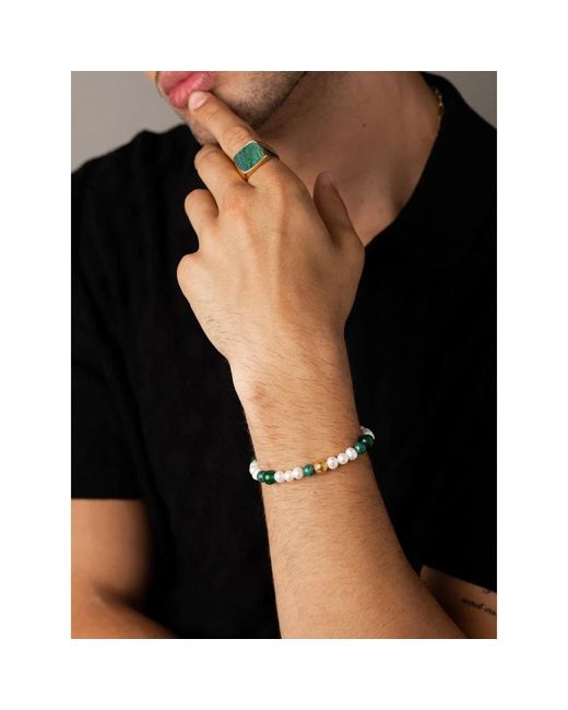 Nialaya Green Bracelets for men