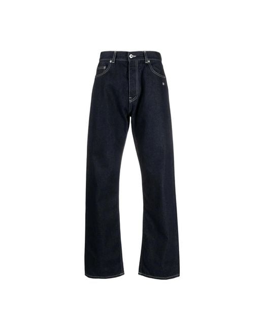 Off-White c/o Virgil Abloh Blue Straight Jeans for men