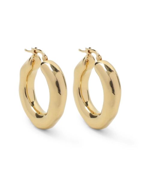 Jil Sander Metallic Small Hoop Earrings