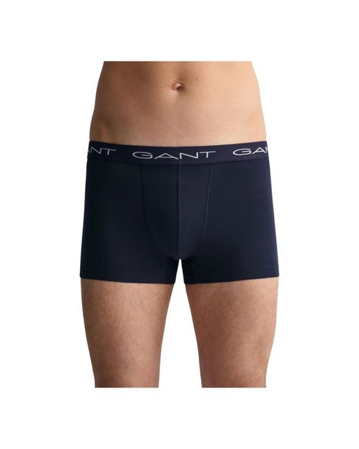 Gant Unterhose trunk 3er pack in Blue für Herren