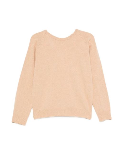Maison Margiela Natural Round-Neck Knitwear