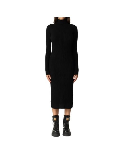 Twinset Black Knitted Dresses