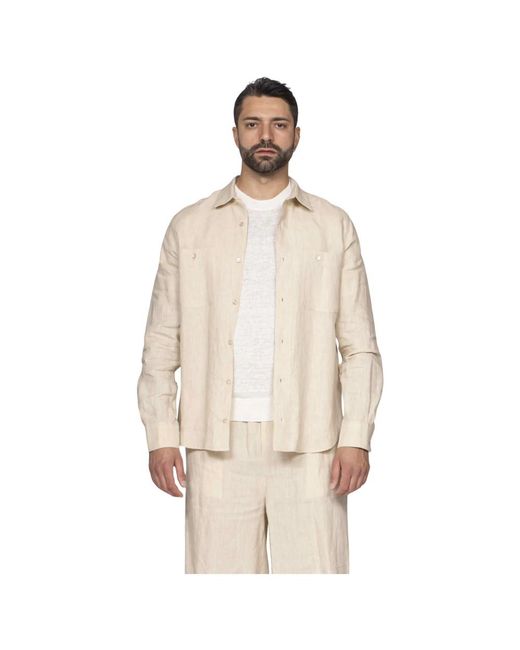 Amaranto Overhemden ,Shirts in het Natural voor heren