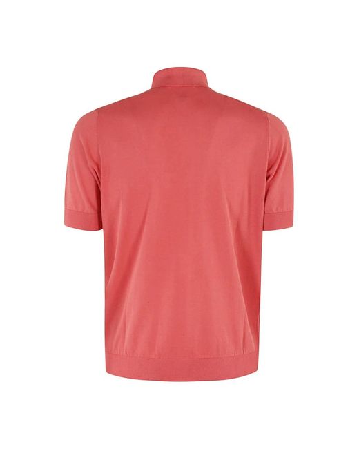 FILIPPO DE LAURENTIIS Pink Polo Shirts for men