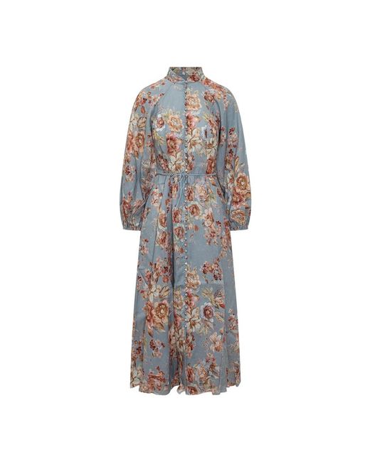 Maxi Dresses Zimmermann de color Blue
