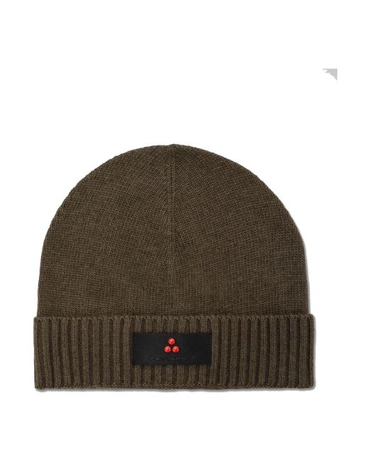 Peuterey Wollmischung Beanie Mütze in Green für Herren