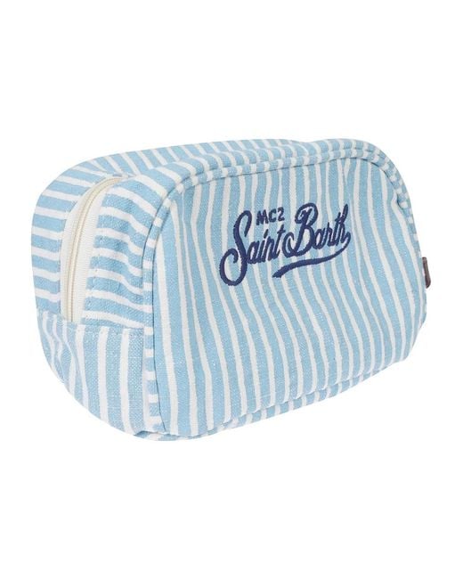 Mc2 Saint Barth Blue Toilet Bags for men