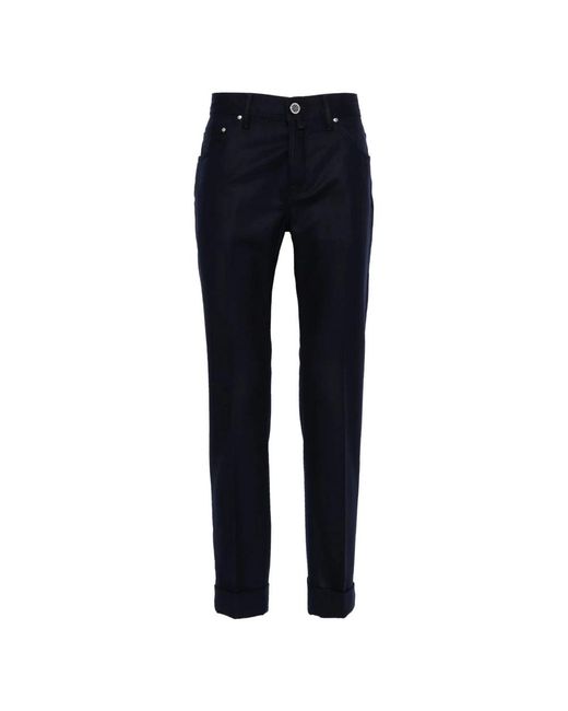 Slim-Fit Trousers di Jacob Cohen in Blue da Uomo