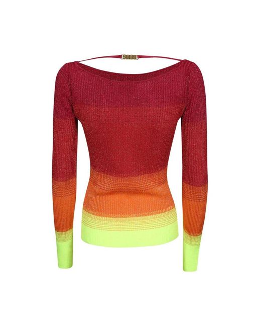 Gcds Red Round-Neck Knitwear