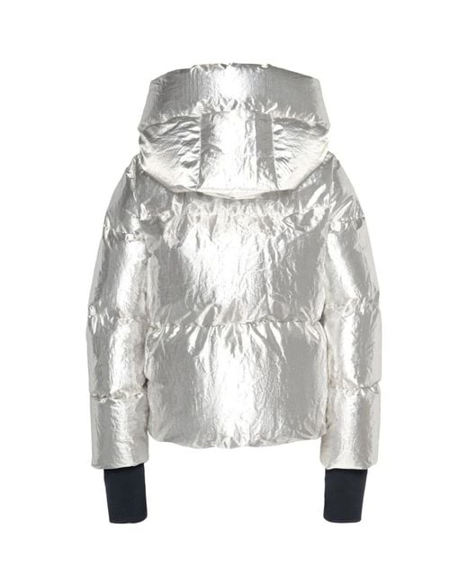Moncler White Eulimene Giubbotto Jacke