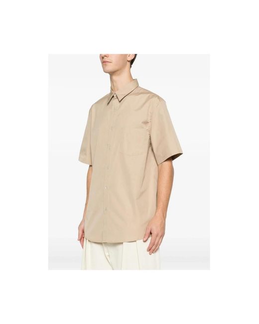 A.P.C. Natural Short Sleeve Shirts for men