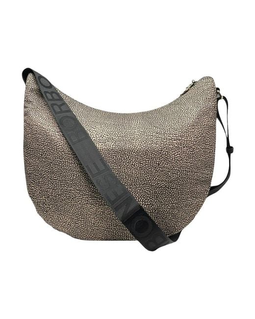 Borbonese Gray Shoulder Bags
