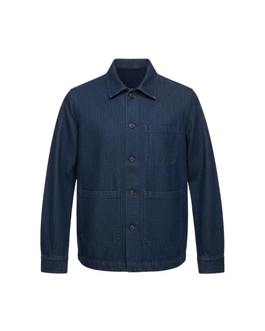 Tintoria Mattei 954 Blue Denim Jackets for men