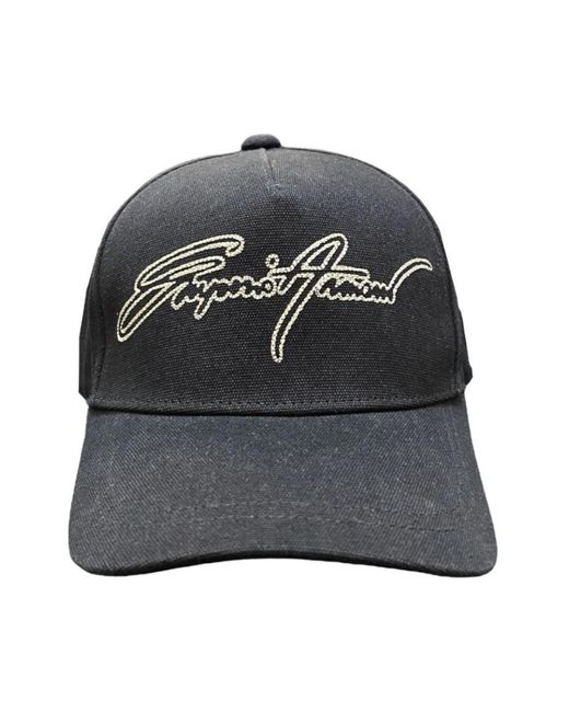 Emporio Armani Gray Hats & Caps for men