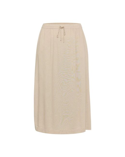 Kaffe Natural Midi Skirts