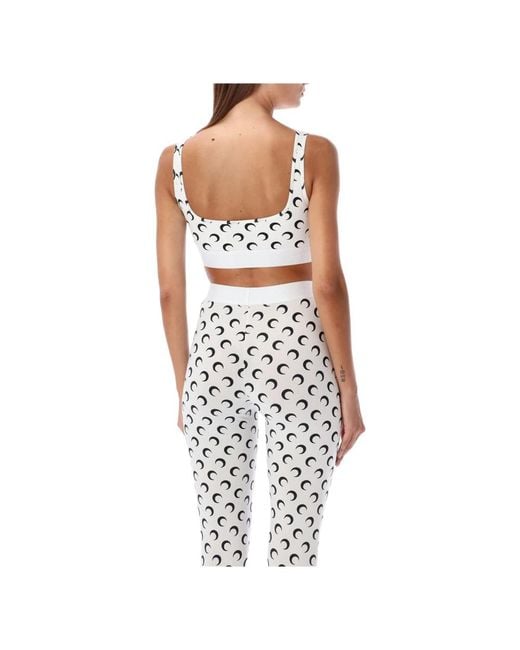 MARINE SERRE White Sleeveless Tops