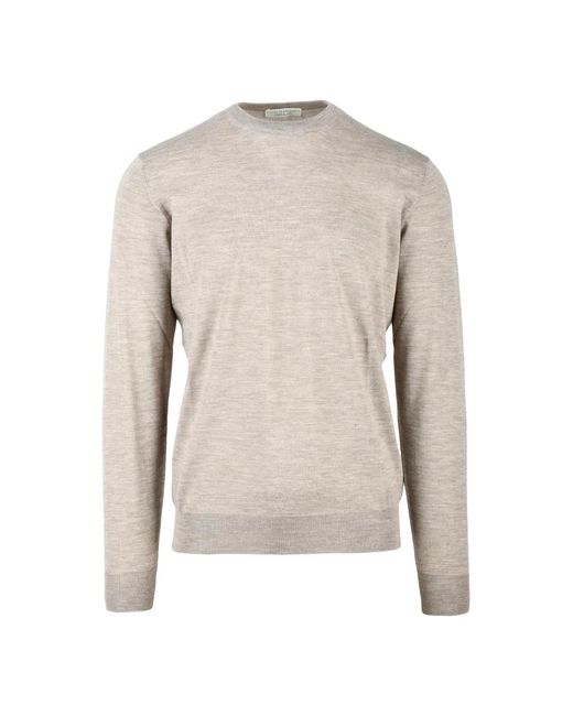FILIPPO DE LAURENTIIS Round-Neck Knitwear in het Gray voor heren