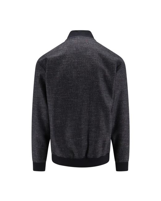 Kiton Blue Zip-Throughs for men
