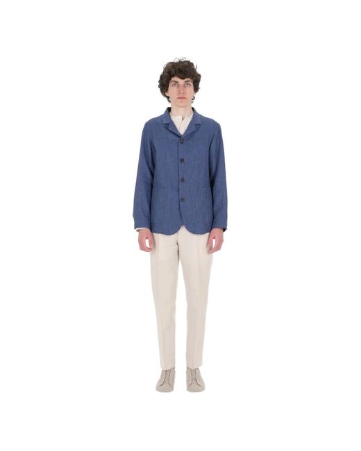Finamore 1925 Blue Blazers for men