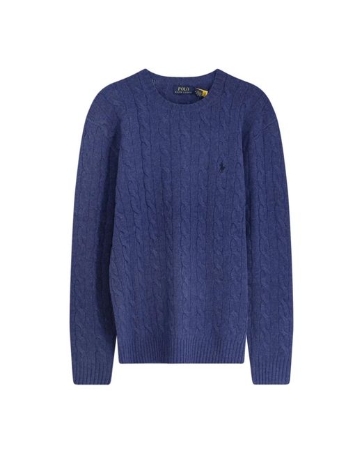 Polo Ralph Lauren Blue Round-Neck Knitwear for men