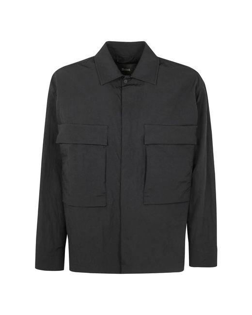 Herno Jassen ,Zwart ,Polyester Laminar Jacket in het Black voor heren