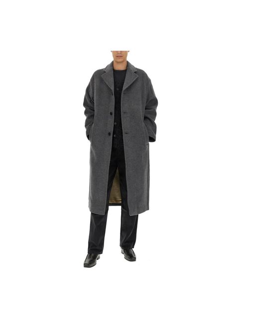 Single-Breasted Coats Séfr de hombre de color Black