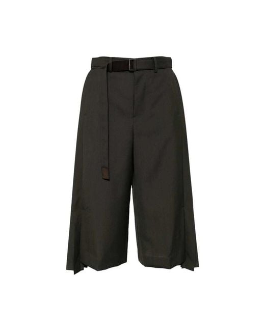 Sacai Black Cropped Trousers